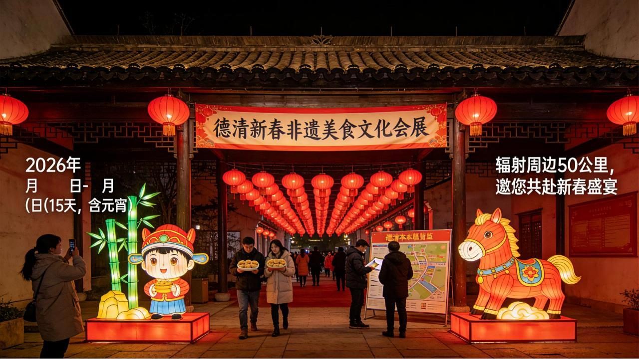 德清县春节会展《康城灯暖，百味归心》方案封面